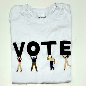 Madewell VOTE 100% cotton crew neck tee